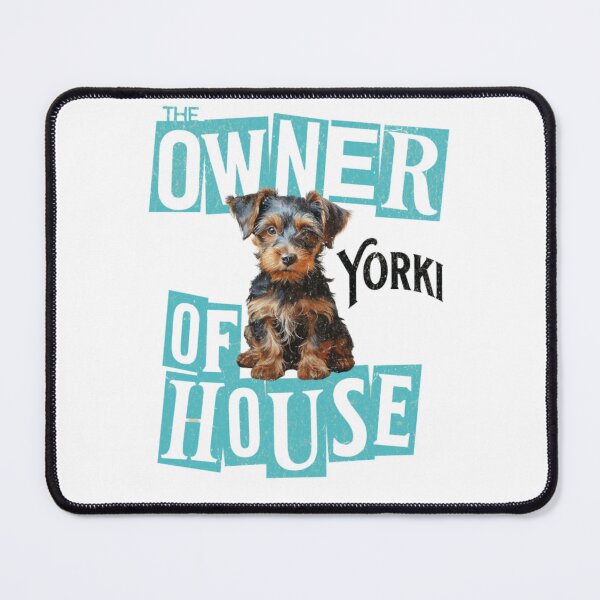 Item preview, Yorkie Illustration - Owner of the Home Sticker designed and sold by Bohospiritart.