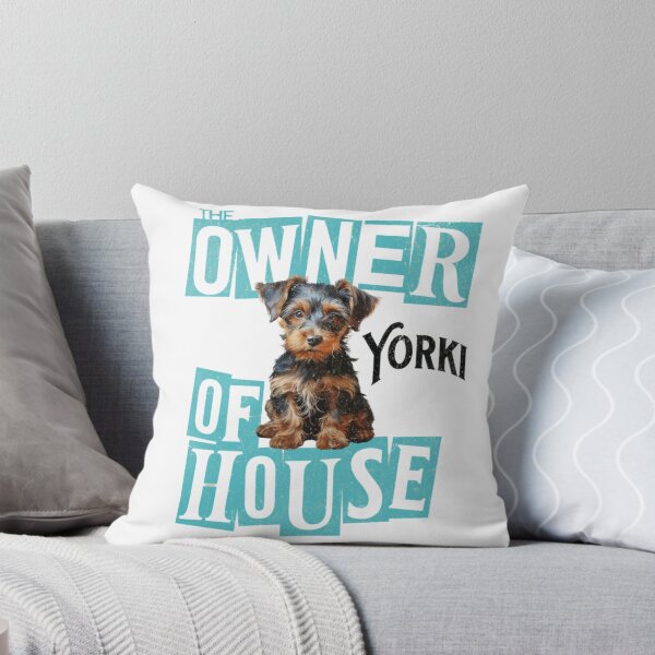 Item preview, Yorkie Illustration - Owner of the Home Sticker designed and sold by Bohospiritart.
