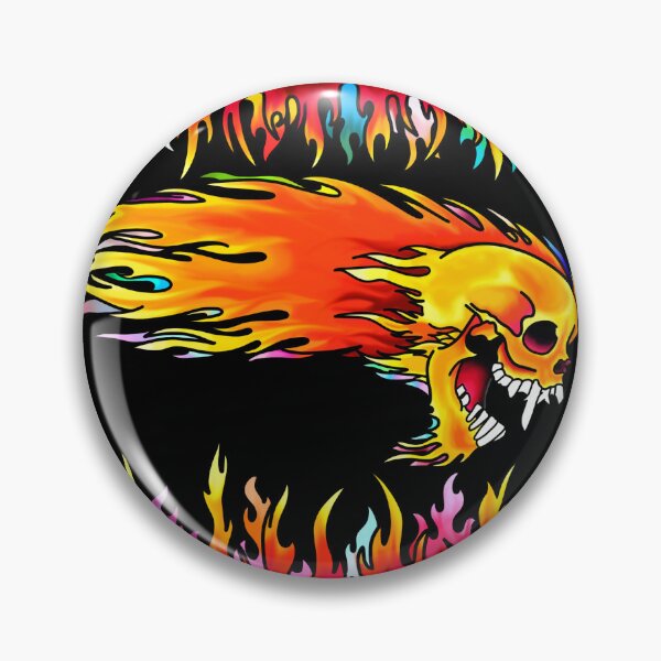 Item preview, Flaming Skull designed and sold by ItsAnarrah.