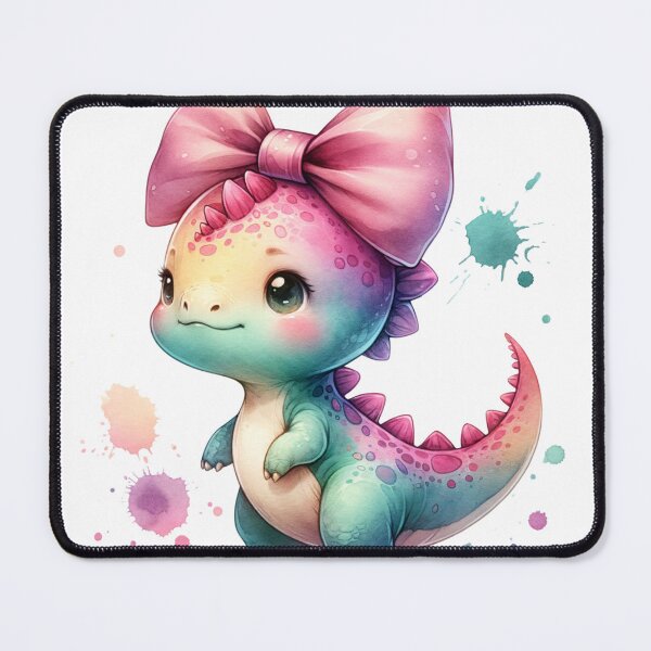 Item preview, A Cute Dinosaur With A Red Bow designed and sold by EarthArtAvencha.