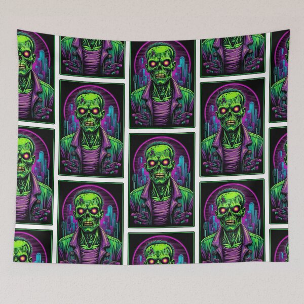 Item preview, Green Neon Cyberpunk Zombie designed and sold by Mehgan-Ashcroft.