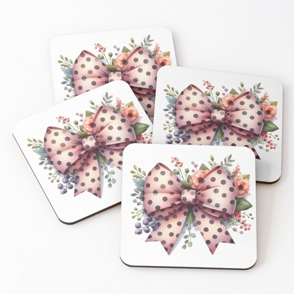 Item preview, Charming Coquette Bow with Polka Dots and Floral Accents designed and sold by Dynke.
