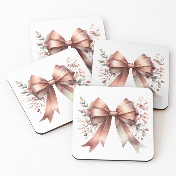 Item preview, Vintage Brown Coquette Bow with Floral Accents designed and sold by Dynke.