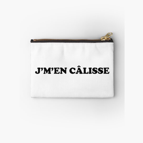 Item preview, J’m’en câlisse - bold black text designed and sold by EmeraldeaArt.