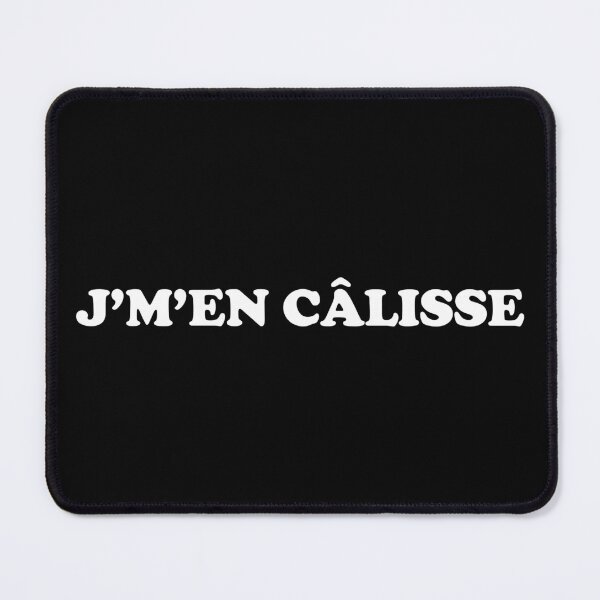 Item preview, J’m’en câlisse - bold white text designed and sold by EmeraldeaArt.