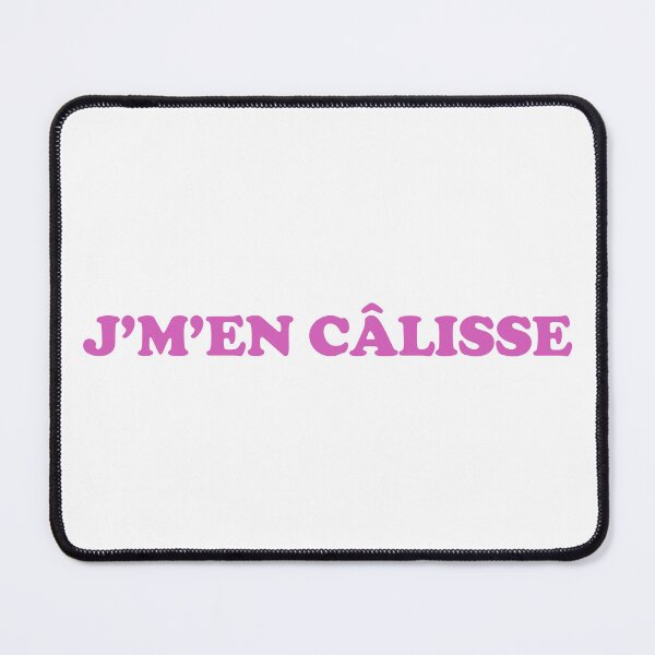 Item preview, J’m’en câlisse - bold pink text designed and sold by EmeraldeaArt.