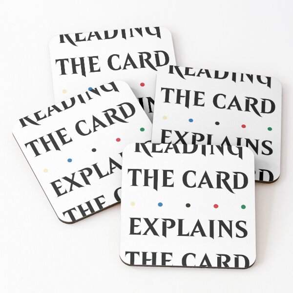 Item preview, MtG Reading the Card Explains the Card designed and sold by psrearick.