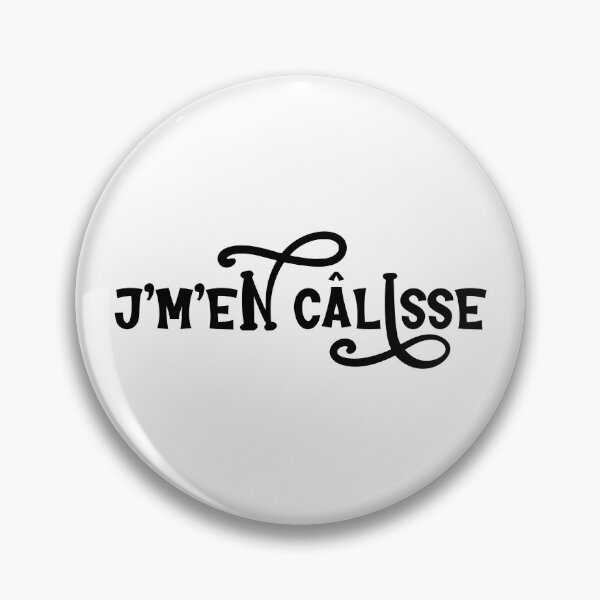 Item preview, j'm'en câlisse - whimsical text design designed and sold by EmeraldeaArt.