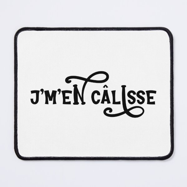 Item preview, j'm'en câlisse - whimsical text design designed and sold by EmeraldeaArt.