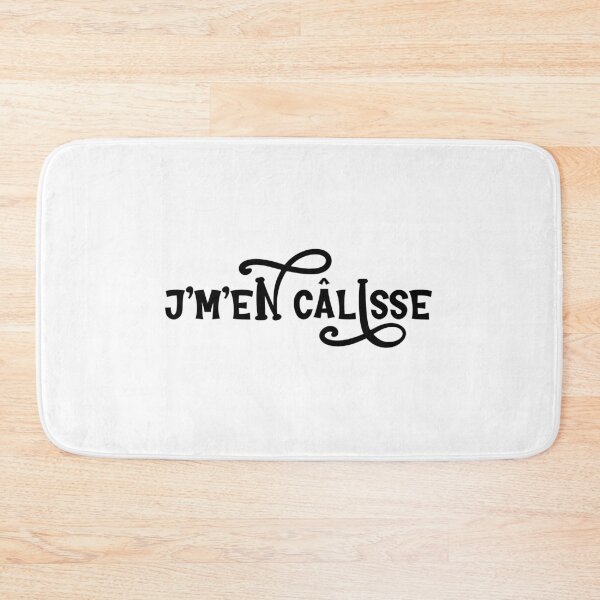 Item preview, j'm'en câlisse - whimsical text design designed and sold by EmeraldeaArt.