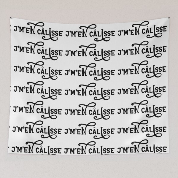 Item preview, j'm'en câlisse - whimsical text design designed and sold by EmeraldeaArt.