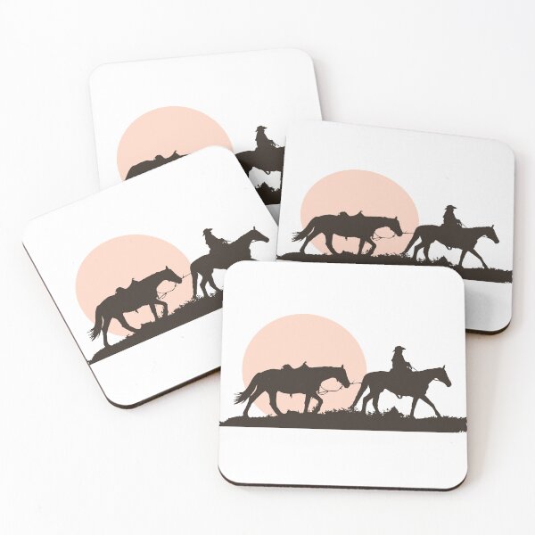 Item preview, Western Caravan - Horse - Western - Cactus - Saddle - Cowboy - Ranch - Farm - Cowgirl - Riding Horse designed and sold by mwinter2205.
