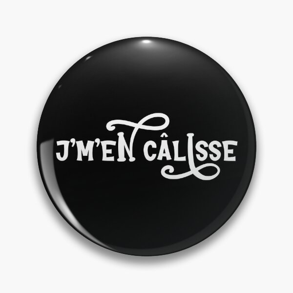 Item preview, j'm'en câlisse - whimsical white text design designed and sold by EmeraldeaArt.