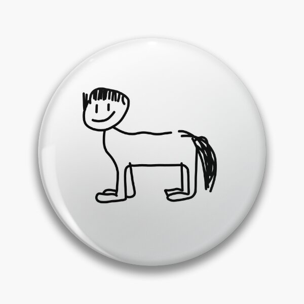 Item preview, Del Water Gap Horse with bowl cut (Black) designed and sold by Amanda Pierron.