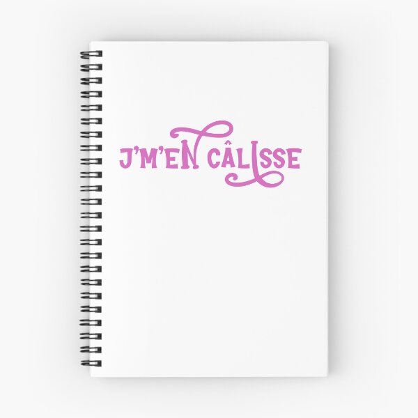 Item preview, j'm'en câlisse - whimsical pink text design designed and sold by EmeraldeaArt.