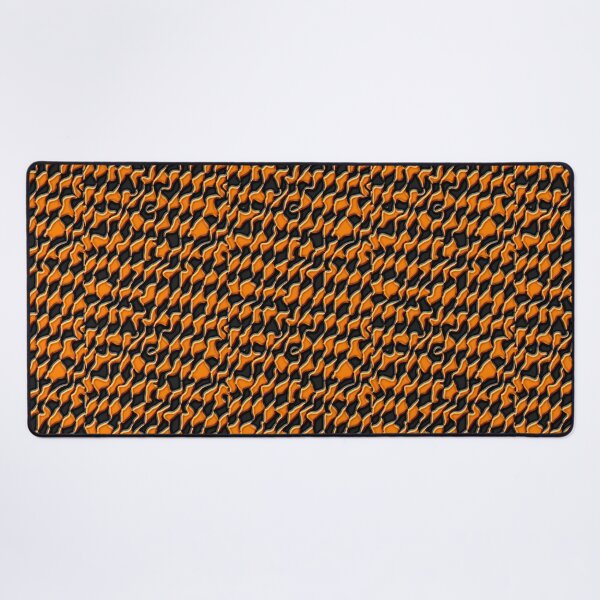 Item preview, Black and Orange Wavey Diagonal Checkerboard   designed and sold by TheRulerofEarth.