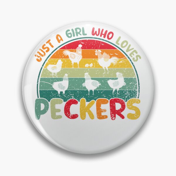 Item preview, Funny Saying Just a girl who loves Peckers Retro Vintage Chicken Lover designed and sold by REDDLINE.