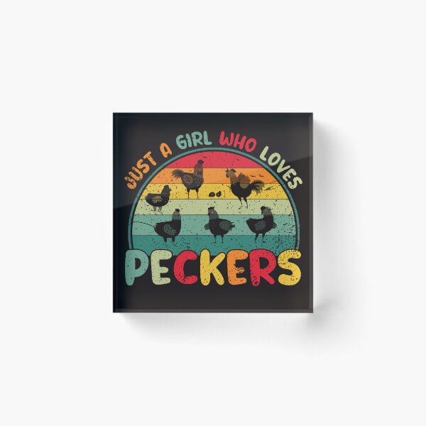 Item preview, Funny Saying Just a girl who loves Peckers Retro Vintage Chicken Lover designed and sold by REDDLINE.