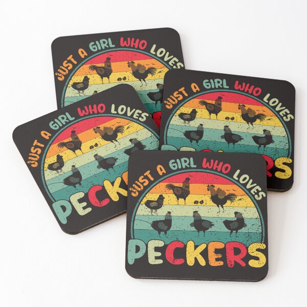 Item preview, Funny Saying Just a girl who loves Peckers Retro Vintage Chicken Lover designed and sold by REDDLINE.