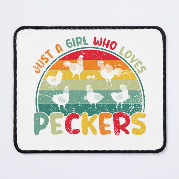 Item preview, Funny Saying Just a girl who loves Peckers Retro Vintage Chicken Lover designed and sold by REDDLINE.