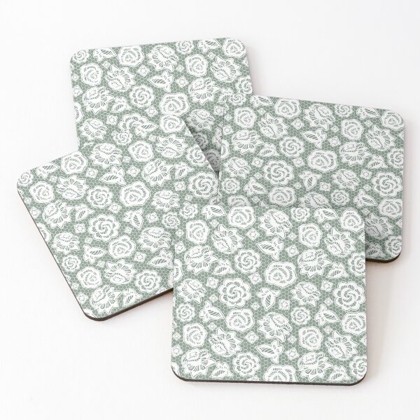 Item preview, Green lace flowers designed and sold by Silviaclara.