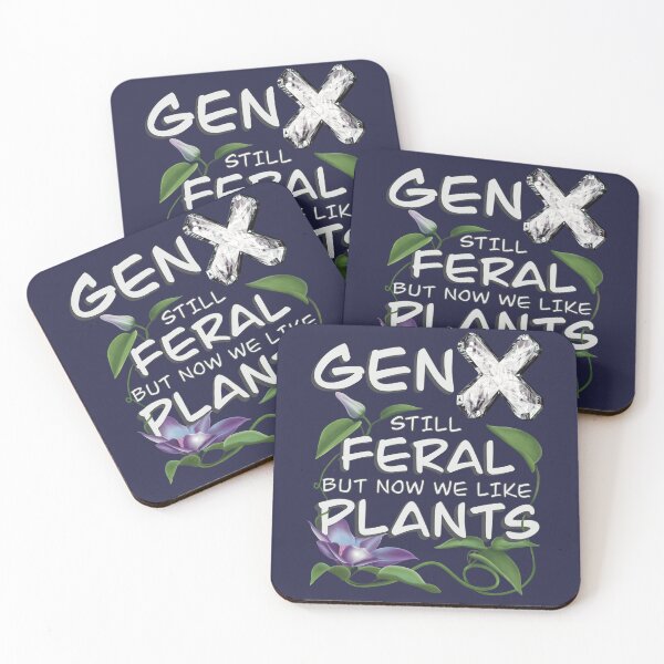 Item preview, Funny Typographic GenX Quote with a Pretty Flower and Vines designed and sold by AloraDawnEve.