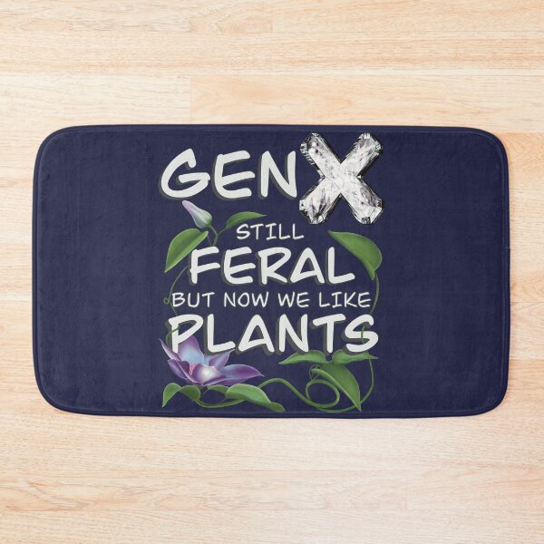 Item preview, Funny Typographic GenX Quote with a Pretty Flower and Vines designed and sold by AloraDawnEve.