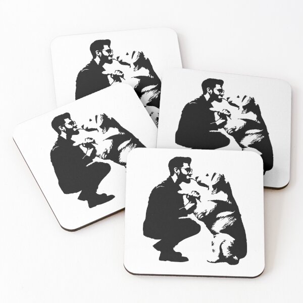 Item preview, Guy and Dog Sharing Bone designed and sold by psrearick.