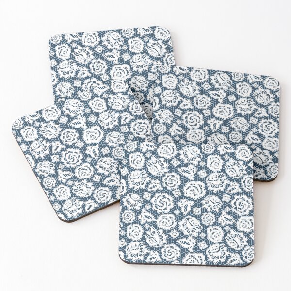 Item preview, Petrol Lace Flowers designed and sold by Silviaclara.