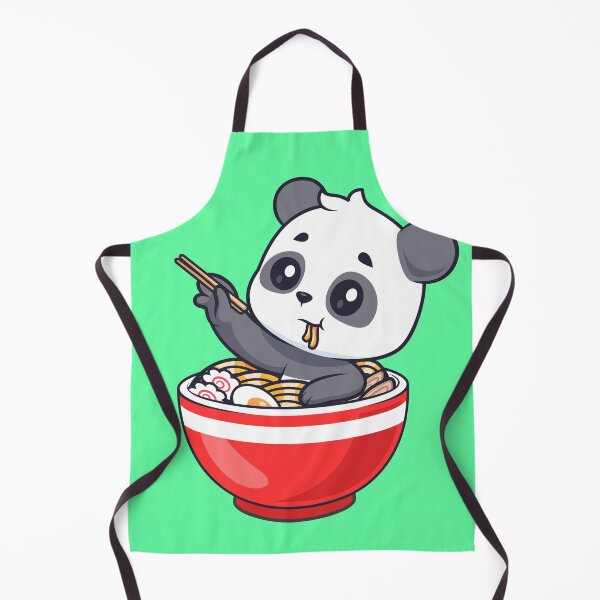 Item preview, Cute Panda Eating Ramen Noodles with Chopsticks Cartoon Vector Icon - Adorable Animal and Food Illustration designed and sold by hjian8219.