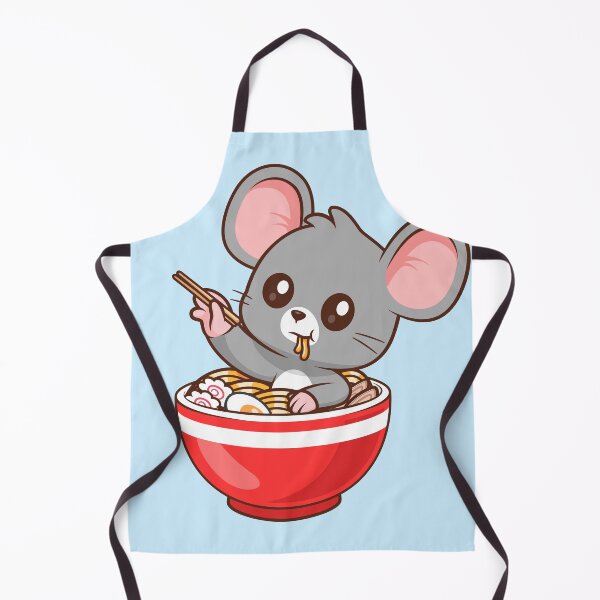 Item preview, Cute Mouse Eating Ramen Noodles with Chopsticks Cartoon Vector Icon - Delightful Animal and Food Illustration designed and sold by hjian8219.