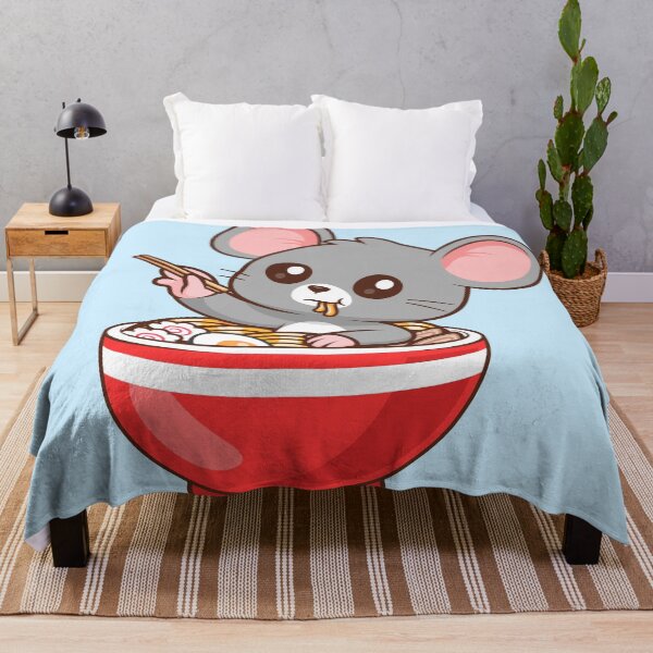 Item preview, Cute Mouse Eating Ramen Noodles with Chopsticks Cartoon Vector Icon - Delightful Animal and Food Illustration designed and sold by hjian8219.