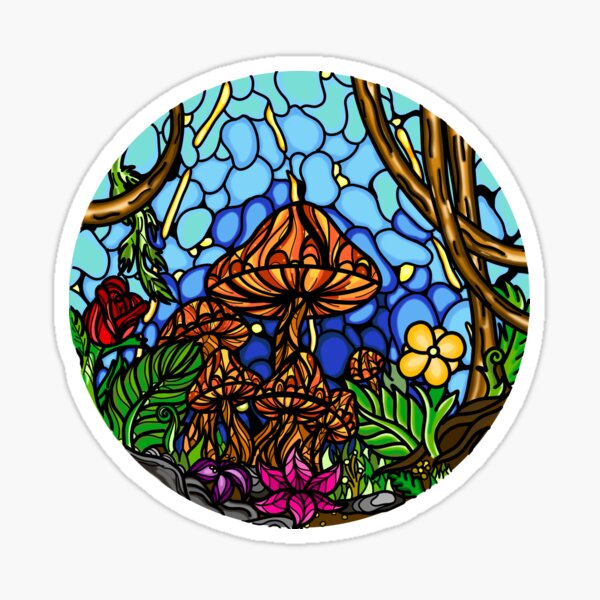 Mushroom Garden Sticker