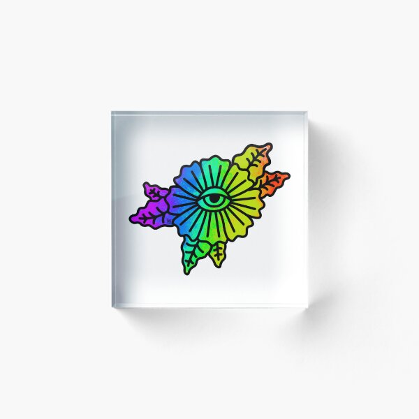Item preview, I'm Watching You - Pride Flower with Eye - Doodle designed and sold by rikymorphe.