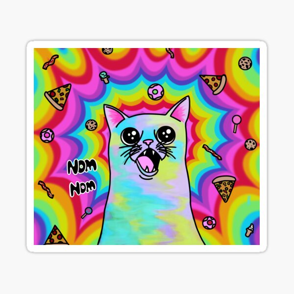 Nom Nom Cat Sticker