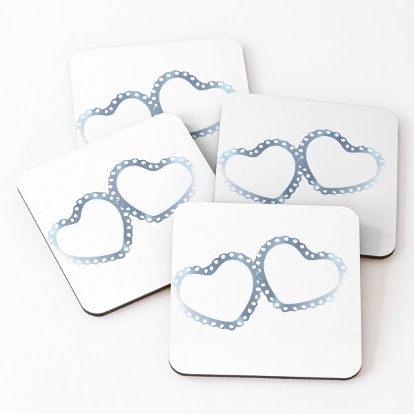 Item preview, 2 Blue Shiny Hearts designed and sold by aldona.