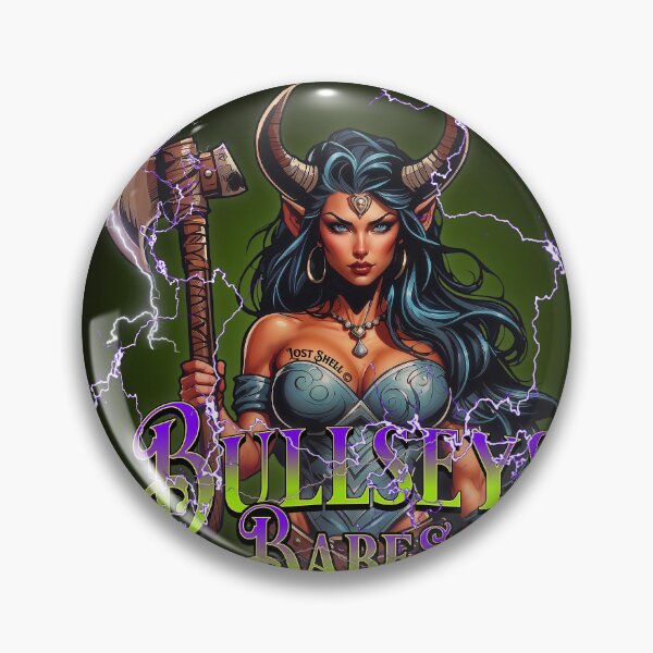 Item preview, Bullseye Babes Lightning Queen Badge designed and sold by Lost-Shell.