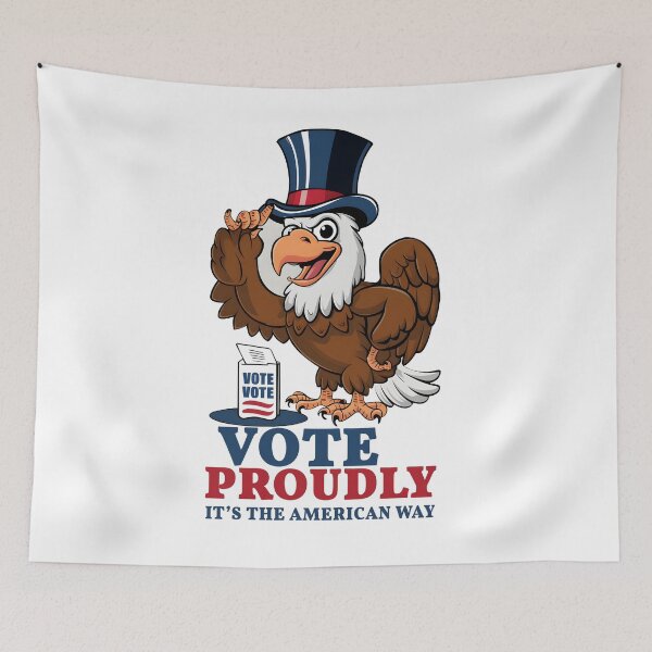 Item preview, Vote Proudly  save our democracy 2024 designed and sold by Dazzle-Sizzle.