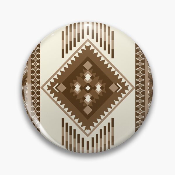Item preview, Vintage Geometric Ethnic pattern brown tone designed and sold by kasune-shop.