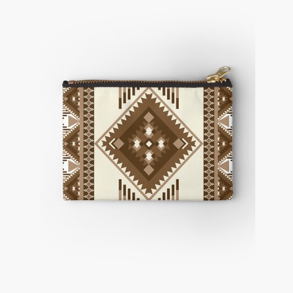 Item preview, Vintage Geometric Ethnic pattern brown tone designed and sold by kasune-shop.