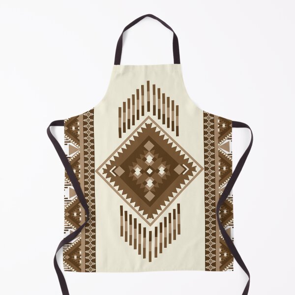 Item preview, Vintage Geometric Ethnic pattern brown tone designed and sold by kasune-shop.