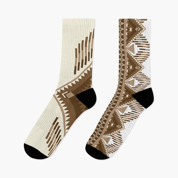 Item preview, Vintage Geometric Ethnic pattern brown tone designed and sold by kasune-shop.