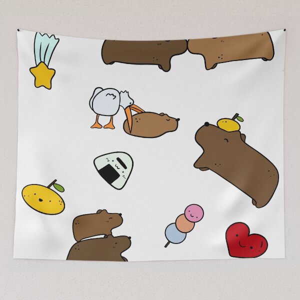 Item preview, Capybara sticker pack designed and sold by Bjammer.