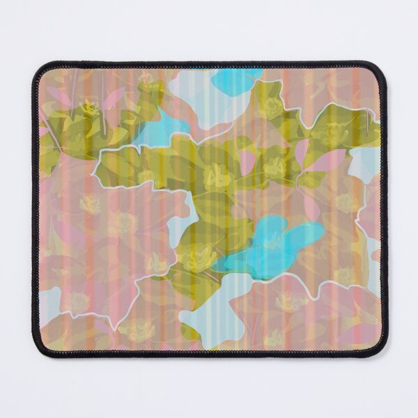 Item preview, Floral abstract pinstripe background designed and sold by goldsmudge.