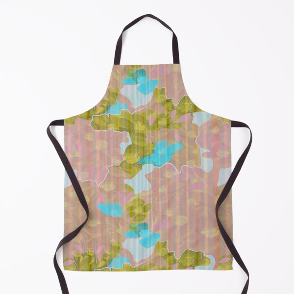 Item preview, Floral abstract pinstripe background designed and sold by goldsmudge.