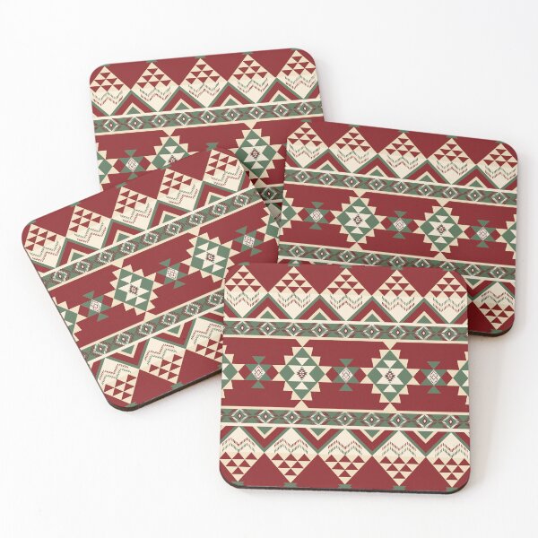 Item preview, Geometric Ethnic pattern in a red background  designed and sold by kasune-shop.