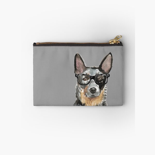 Item preview, Australian Cattle Dog Wearing Glasses  designed and sold by beastieboutique.