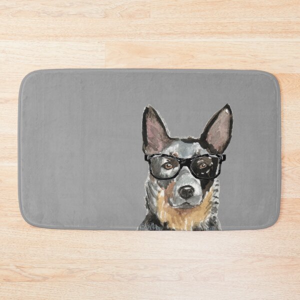 Item preview, Australian Cattle Dog Wearing Glasses  designed and sold by beastieboutique.