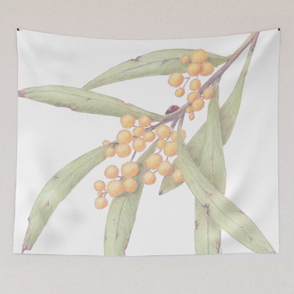 Item preview, Flowering Australian Wattle with Ladybird designed and sold by Todays a Good Day.