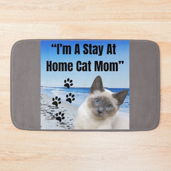 Item preview, "Stay At Home Cat Mom - Purrfectly Dedicated" designed and sold by Mrpalaad.